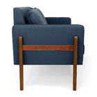 Sofá Namoradeira Lana Suede Base De Madeira D03 - D'rossi - A