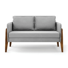 Sofá Namoradeira Lana Suede Base De Madeira D03 - D'rossi - C