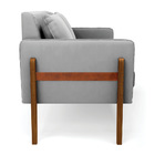 Sofá Namoradeira Lana Suede Base De Madeira D03 - D'rossi - C