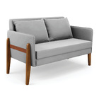 Sofá Namoradeira Lana Suede Base De Madeira D03 - D'rossi - C