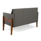 Sofá Namoradeira Lana Suede Base De Madeira D03 - D'rossi - G