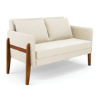 Sofá Namoradeira Lana Veludo Base De Madeira D03 - D'rossi -