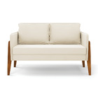 Sofá Namoradeira Lana Veludo Base De Madeira D03 - D'rossi -