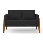 Sofá Namoradeira Lana Veludo Base De Madeira D03 - D'rossi -