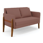 Sofá Namoradeira Lana Veludo Base De Madeira D03 - D'rossi -