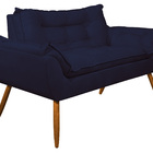 Sofá Namoradeira Opala Para Recepção - V8 Decor Azul Marinho