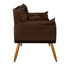 Sofá Namoradeira Opala Para Recepção - V8 Decor Marron