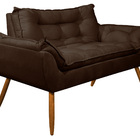 Sofá Namoradeira Opala Para Recepção - V8 Decor Marron