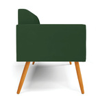 Sofá Namoradeira Pés Palito Castanho Marisa Veludo Verde