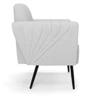 Sofá Namoradeira Pés Palito De Ferro Bruna Linho D01 - D'ross