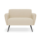 Sofá Namoradeira Pés Palito De Ferro Bruna Suede D01 - D'ross