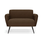 Sofá Namoradeira Pés Palito De Ferro Bruna Suede D01 - D'ross