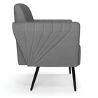 Sofá Namoradeira Pés Palito De Ferro Bruna Veludo Luxo Grafit