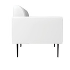 Sofá Namoradeira Pés Villach Marisa Corano Branco