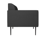 Sofá Namoradeira Pés Villach Marisa Corino   - Preto