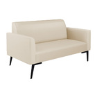 Sofá Namoradeira Pés Villach Marisa Corino Bege