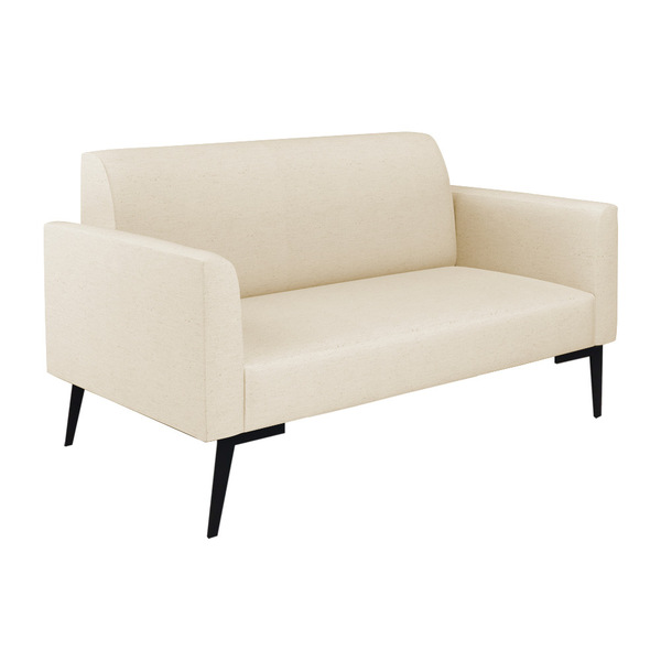 Sofá Namoradeira Pés Villach Marisa Linho   - A19 Bege