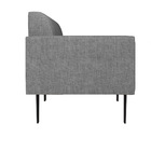 Sofá Namoradeira Pés Villach Marisa Linho   - A26 Grafite