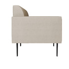 Sofá Namoradeira Pés Villach Marisa Veludo Luxo Prata A130 D0