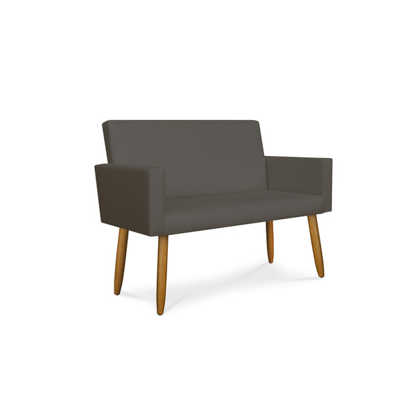 Sofá Namoradeira Poltrona Palito Em Tecido Courino Balaqui Co