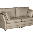 Sofá Natal Living Com 3 Lugares 200cm Linho Corriente Bege