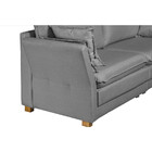 Sofá Natal Living Com 3 Lugares 2.00 Mt Linho Corriente Sofat