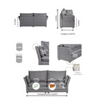 Sofá Natal Living Com 4 Lugares 2.20 Mt Linho Corriente Sofat