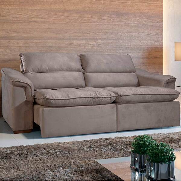 Sofá Nesting 2 Lugares 240cm - Spazzio Nobre - Camurça