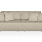 Sofá Netuno - Retrátil / Reclinável 200 Cm Veludo Marfim