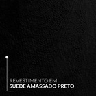 Sofá New Austrália 200cm Retratil Reclinavel Suede Preto – Ws.