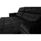 Sofá New Austrália 220cm Retratil Reclinavel Suede Vermelho –