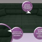 Sofá New Biondi 2,70m Retrátil E Reclinável Velosuede Verde