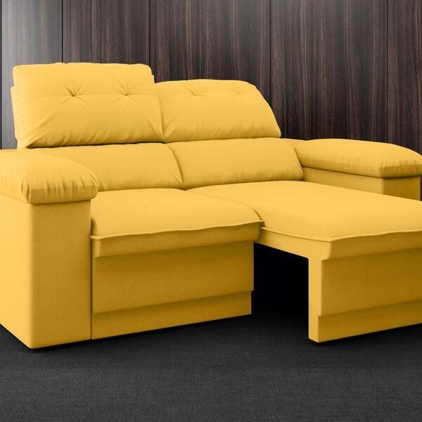 Sofá New Ripley 1,70m Assento Retrátil E Reclinável Velosuede