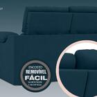 Sofá New Ripley 2,05m Assento Retrátil E Reclinável Velosuede