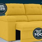 Sofá New Ripley 2,05m Assento Retrátil E Reclinável Velosuede