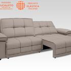 Sofá Nilo 2,00m Retrátil E Reclinável Velosuede Bege - Netsof