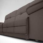 Sofá Nilo 2,00m Retrátil E Reclinável Velosuede Chocolate - N