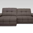 Sofá Nilo 2,00m Retrátil E Reclinável Velosuede Chocolate - N