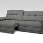Sofá Nilo 2,00m Retrátil E Reclinável Velosuede Grafite - Net