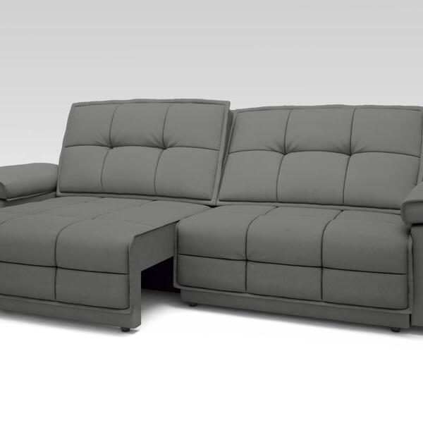 Sofá Nilo 2,00m Retrátil E Reclinável Velosuede Grafite - Net