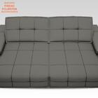 Sofá Nilo 2,30m Retrátil E Reclinável Velosuede Cinza - Netso