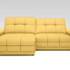 Sofá Nilo 2,50m Retrátil E Reclinável Velosuede Canario - Net