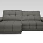 Sofá Nilo 2,50m Retrátil E Reclinável Velosuede Cinza - Netso