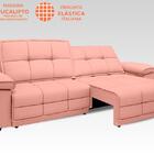 Sofá Nilo 2,50m Retrátil E Reclinável Velosuede Rose - Netsof