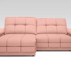 Sofá Nilo 2,50m Retrátil E Reclinável Velosuede Rose - Netsof