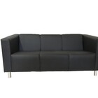 Sofá Nilo Sala Recepção 3 Lugares - Preto
