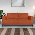 Sofa Nori 2 Lugares Pes De Ferro 160cm Linho Boucle Ezz