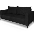 Sofa Nori 2 Lugares Pes De Ferro 160cm Linho Boucle Ezz