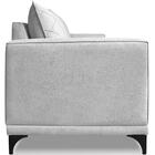 Sofa Nori 2 Lugares Pes De Ferro 160cm Linho Boucle Ezz