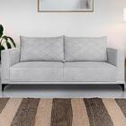 Sofa Nori 2 Lugares Pes De Ferro 180cm Linho Boucle Ezz